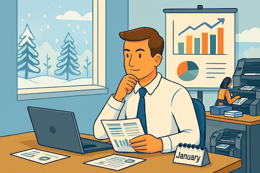 Что компании Минска заказывают в типографиях в январе и августе: сезонный срез