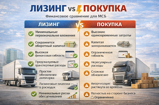 Лизинг грузовиков как инструмент роста малого и среднего бизнеса